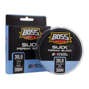 Sensation Boss Braid Slick Perma Black 8 Strand Braided Line – 300m