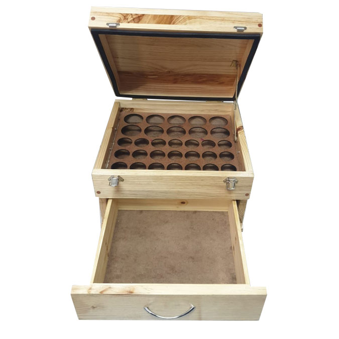 Pine Wooden Box ~ – Solomons Tackle