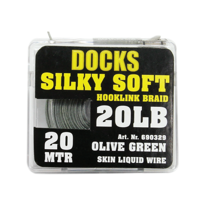 Docks 20lb Braid Silk Olive Green