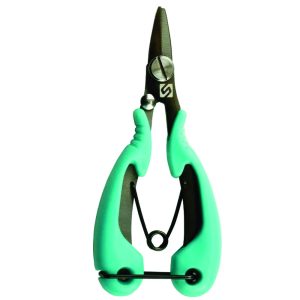 Sensation Baby Braid Pro – compact stainless steel braid scissors with spring-loaded handle and lock guard