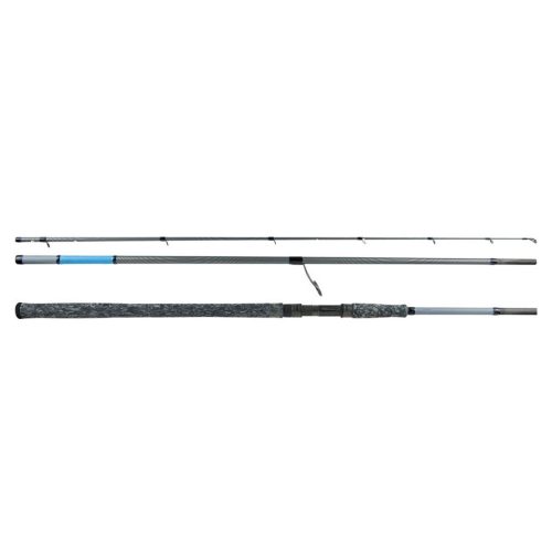 Okuma Nomad II 4pc Travel Spinning Rod with Fuji components and travel case for saltwater fishing.