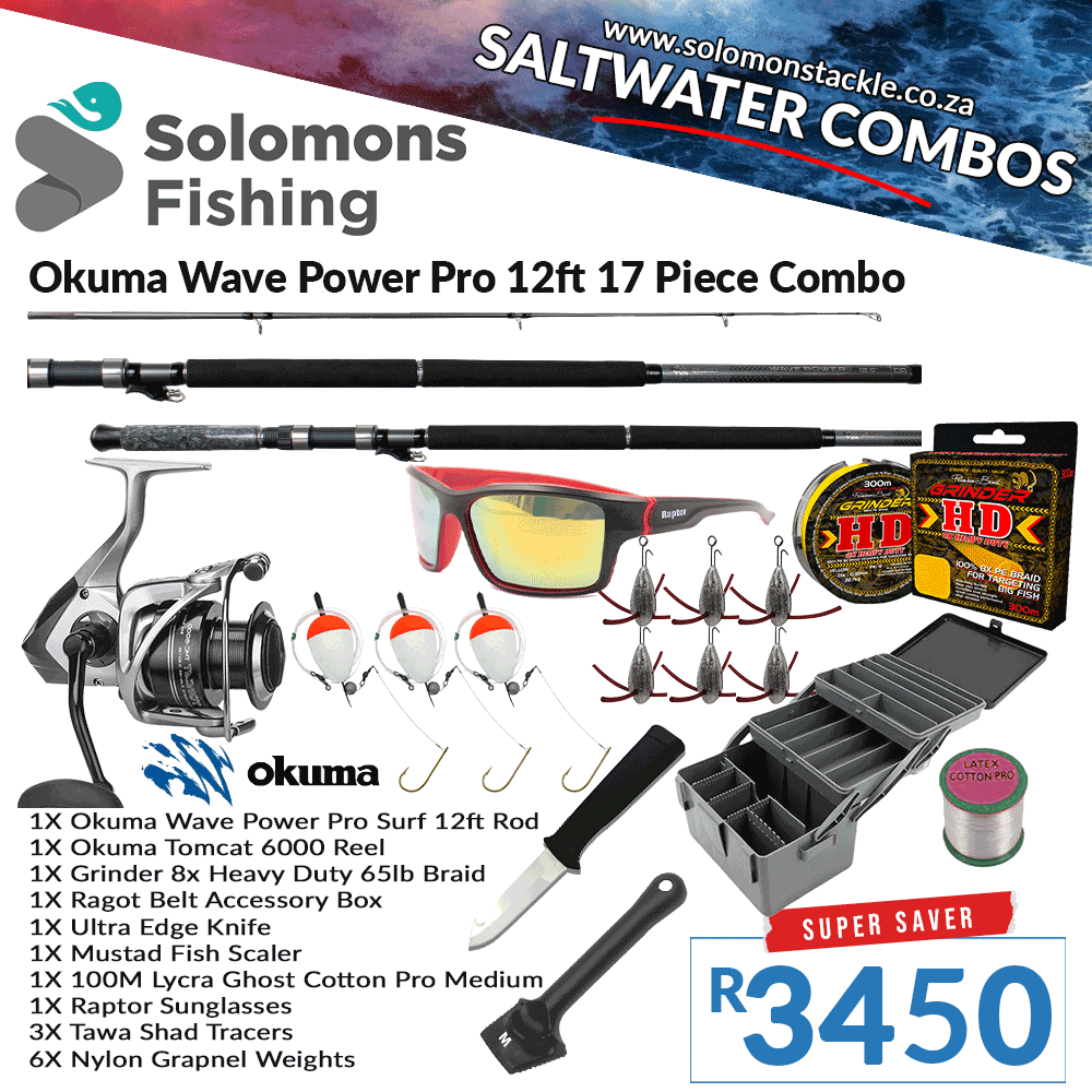 Okuma Wave Power Pro Surf 12ft 17 Piece Combo