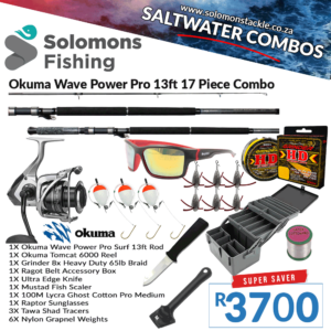 Okuma Wave Power Pro Surf 13ft 17 Piece Combo