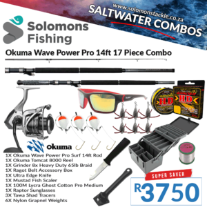 Okuma Wave Power Pro Surf 14ft 17 Piece Combo