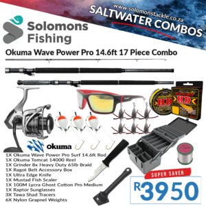 Okuma Wave Power Pro Surf 14.6ft 17 Piece Combo