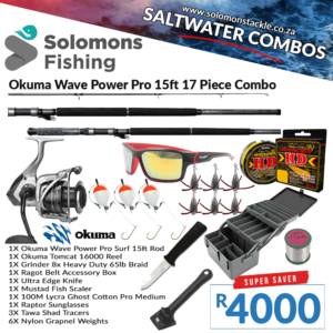 Okuma Wave Power Pro Surf 15ft 17 Piece Combo