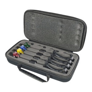 Docks Swinger Hammer Illuminated Set – 4-piece stainless steel swingers with LED indicators for precision bite detection and night fishing