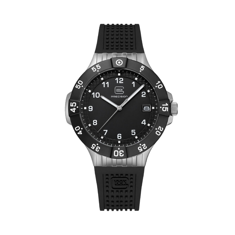 Glock Watch GW-15-6-22 with silver case and black dial for South Africa’s active lifestyle