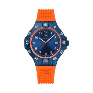 Glock Watch GW-15-8-22 Limited Edition with blue case, orange accents, and dual straps for South Africa