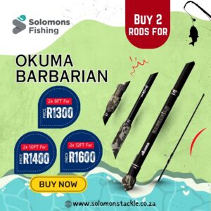 Okuma Barbarian (Black) 10ft Carp Rod – Double Deal