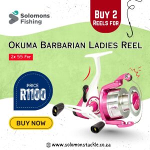 Okuma Barbarian (Pink) 55 Carp Reel – Double Deal