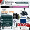 Loomis & Franklin Surge Pink 14ft Surf Combo (40lb Braid - Yellow)