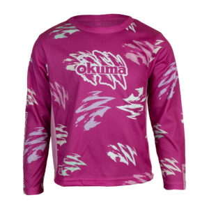 Okuma Kids Pink Camo Claw shirt