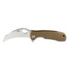 Honey Badger Claw Plain - Large Tan Knife