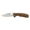 Honey Badger Clip Point – Medium Tan Knife