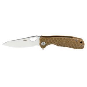 Honey Badger Leaf Point - Large Tan Knife