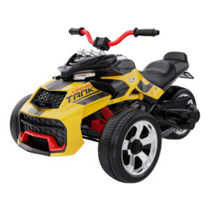 Yellow Motorbike - Electric Kiddies Cart