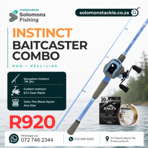 Sensation Instinct Baitcaster Combo (20lb Line)