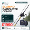 Okuma Scorpio Baitcaster Combo (40lb Braid)