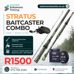 Okuma Stratus One Baitcaster Combo (30lb Braid)